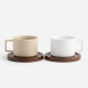 Coffee Cup and Saucer Set - 6 Pcs